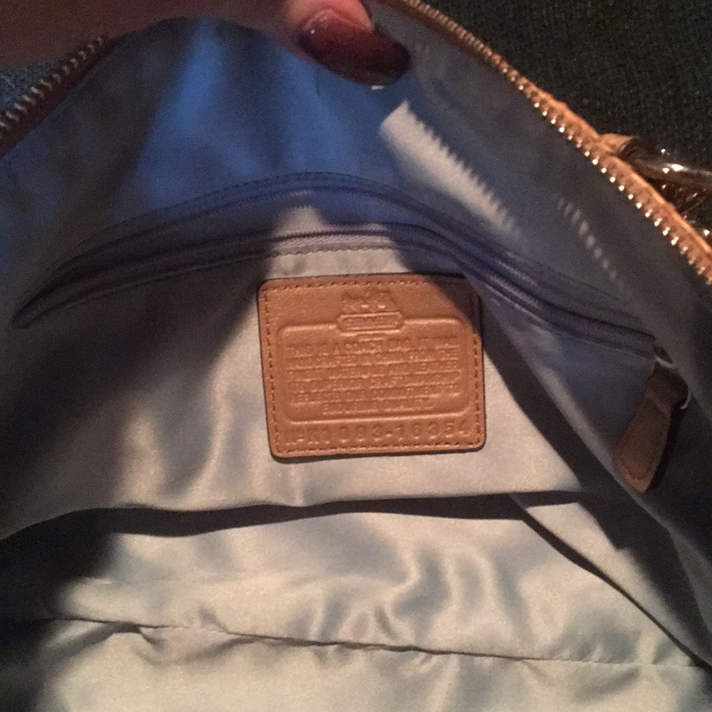 Coach Tan Leather Satchel - Picture 9 of 9
